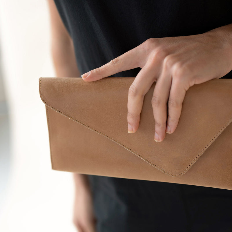 Luisa Clutch Almond - ourCommonplace