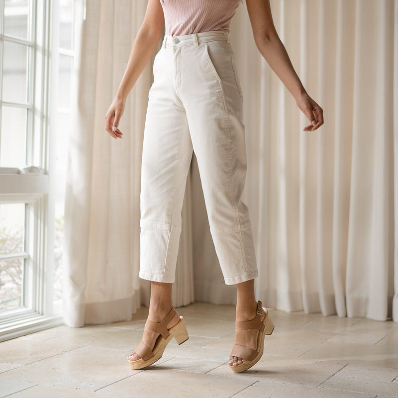 All-Day Open Toe Clog Almond - ourCommonplace