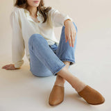 Ama Woven Mule Woven Almond - ourCommonplace