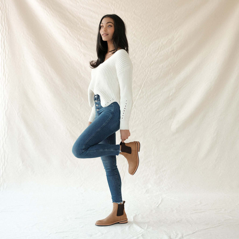 Carmen Chelsea Boot Almond - ourCommonplace