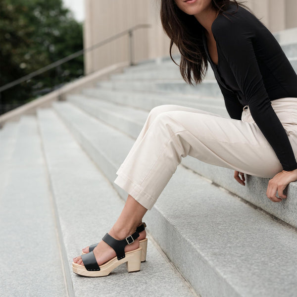 All-Day Open Toe Clog Black - ourCommonplace