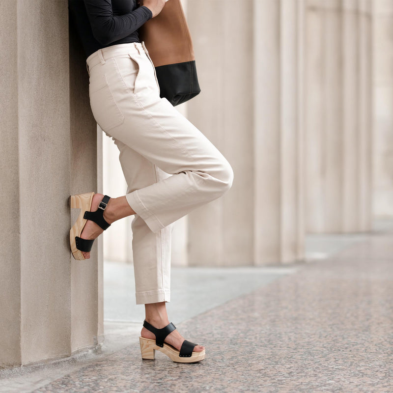 All-Day Open Toe Clog Black - ourCommonplace