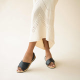 All-Day Cross Strap Sandal Black - ourCommonplace