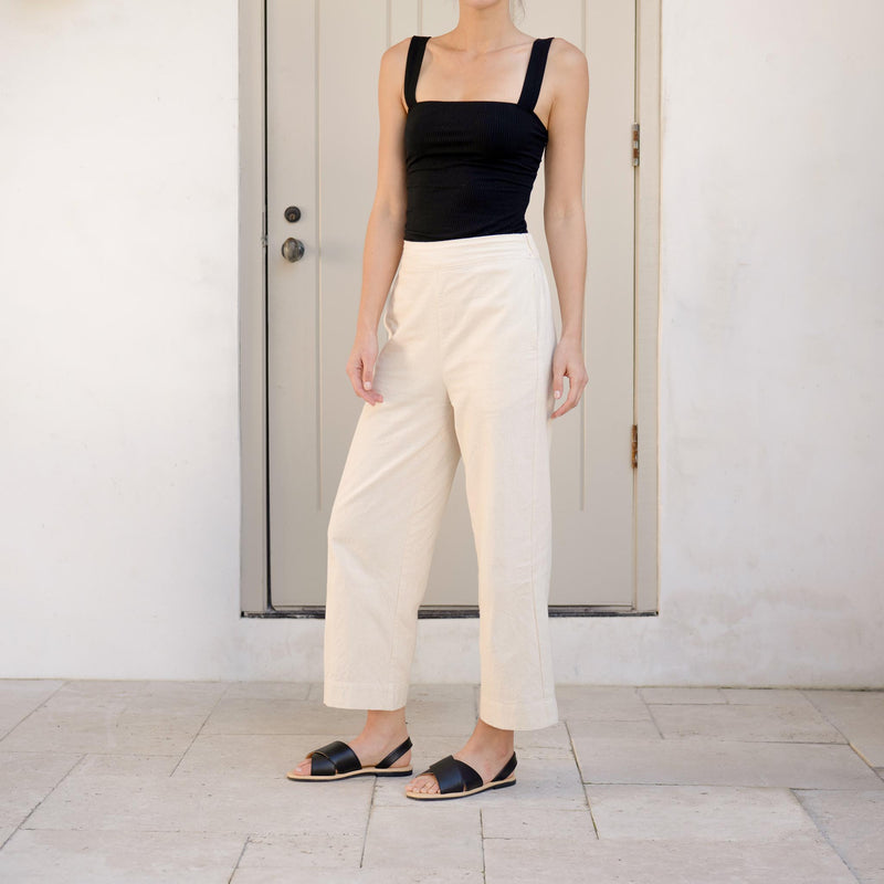 All-Day Cross Strap Sandal Black - ourCommonplace