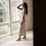 All-Day Cross Strap Sandal Bone - ourCommonplace