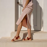 Go-to Flatform Sandal Brandy - ourCommonplace