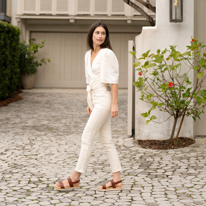 Go-to Flatform Sandal Brandy - ourCommonplace