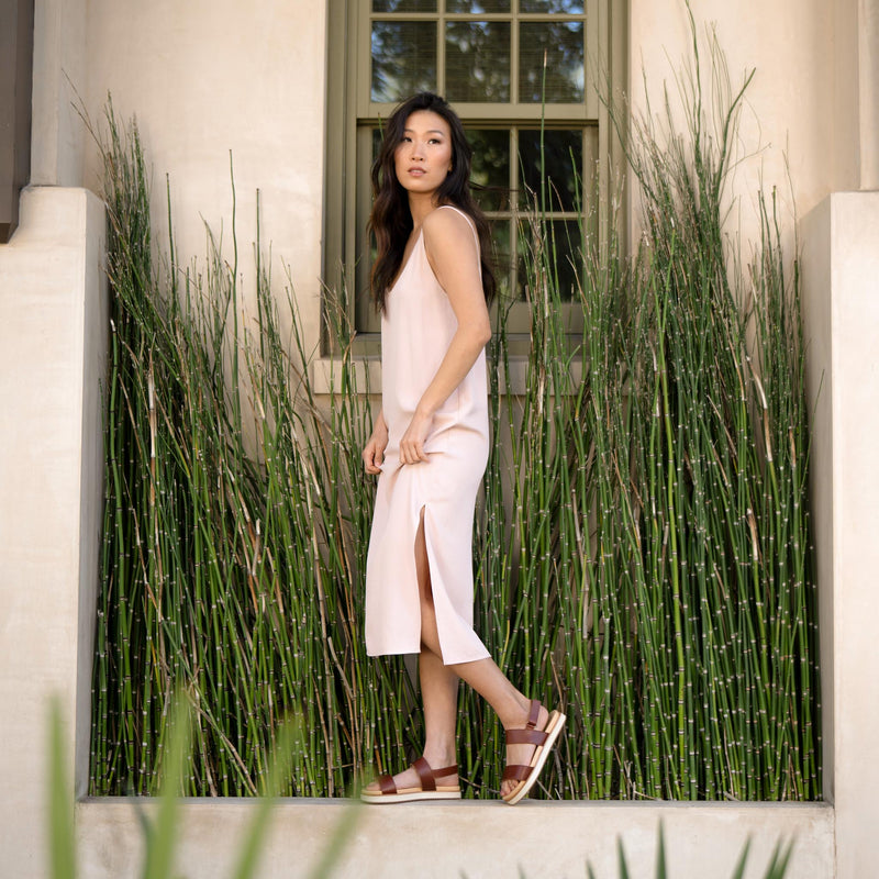 Go-to Flatform Sandal Brandy - ourCommonplace