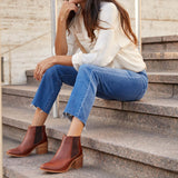 Heeled Chelsea Boot Brandy - ourCommonplace
