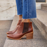 Heeled Chelsea Boot Brandy - ourCommonplace