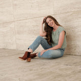 Heeled Chelsea Boot Brandy - ourCommonplace