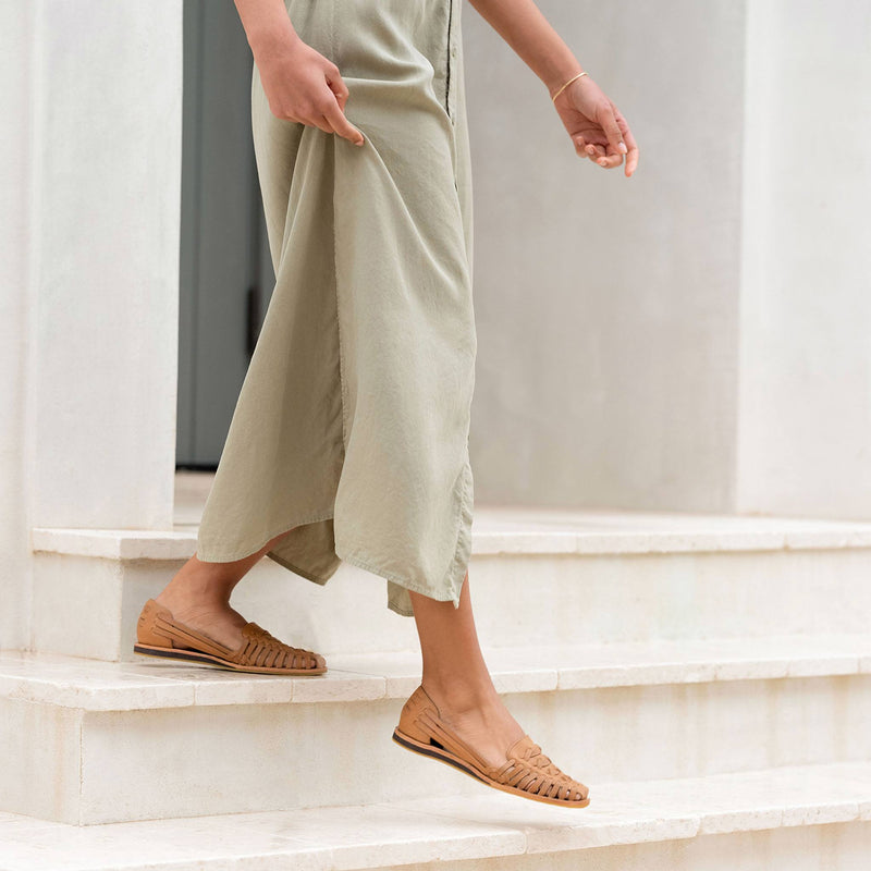 Women's Huarache Sandal Almond - ourCommonplace