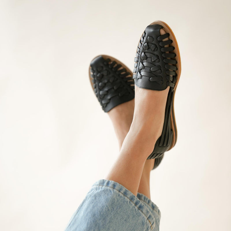 Women's Huarache Sandal Black - ourCommonplace
