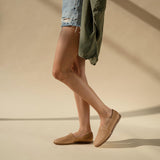 Mara Woven Slip on Woven Almond - ourCommonplace