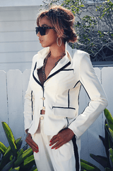 MAXINE Creamy Neoprene Star Blazer - ourCommonplace